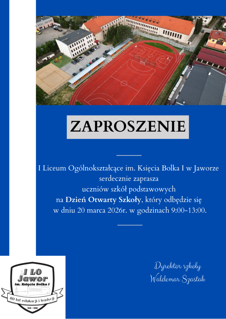 Zaproszenie Dzień Otwarty w&nbsp;Szkole 1